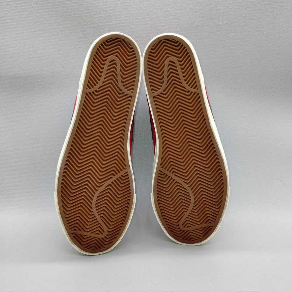 Nike Toki Leather Skateboard Sneakers Mens Size 8.5 Gym Red Suede Casual Shoes‎